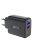 Acefast A61 PD 45W GaN charger 2 x USB-C + 2 x USB-A with 4 ports - black