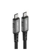 Acefast C1-09 USB-C / USB-C USB4 PD3.1 cable 5A 1m - gray-black