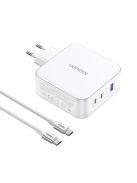 Ugreen Nexode CD289 GaN network charger USB-A/2xUSB-C 140W + USB-C - USB-C cable 1.5m - white