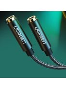 Ugreen AV123 headphone cable 3.5 mm minijack (male) - 2x 3.5 mm minijack (female) - black