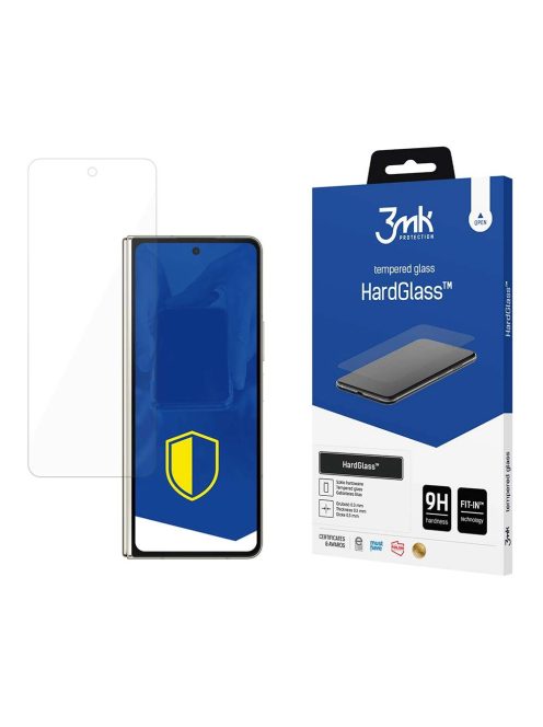 9H 3mk HardGlass™ glass on Samsung Galaxy Z Fold 5 (front)