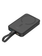 Baseus Magnetic Mini MagSafe 10000mAh 20W powerbank with built-in Lightning cable - black + Baseus Simple Series USB-C - USB-C 60W 0.3m cable