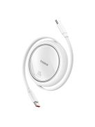 Baseus Free2Draw Mini USB-C - USB-C 100W 1m retractable cable - white