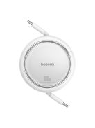 Baseus Free2Draw Mini USB-C - USB-C 100W 1m retractable cable - white