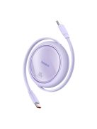 Baseus Free2Draw Mini USB-C - USB-C retractable cable 100W 1m - purple