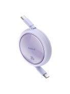 Baseus Free2Draw Mini USB-C - USB-C retractable cable 100W 1m - purple