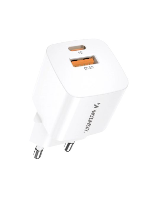 Wozinsky CMWCW 20W USB-C / USB-A wall charger - white