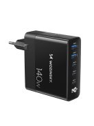 Wozinsky CGWCB 140W GaN wall charger 3 x USB-C / 2 x USB-A - black