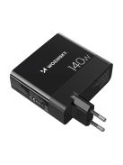 Wozinsky CGWCB 140W GaN wall charger 3 x USB-C / 2 x USB-A - black