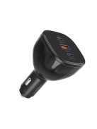 Choetech TC0024 car charger 160W 2x USB-C PD 3.1 1x USB-A - black