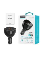 Choetech TC0024 car charger 160W 2x USB-C PD 3.1 1x USB-A - black