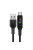 Acefast C7-04 USB-A USB-C 60W 1.2m cable with display - black