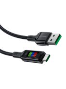 Acefast C7-04 USB-A USB-C 60W 1.2m cable with display - black