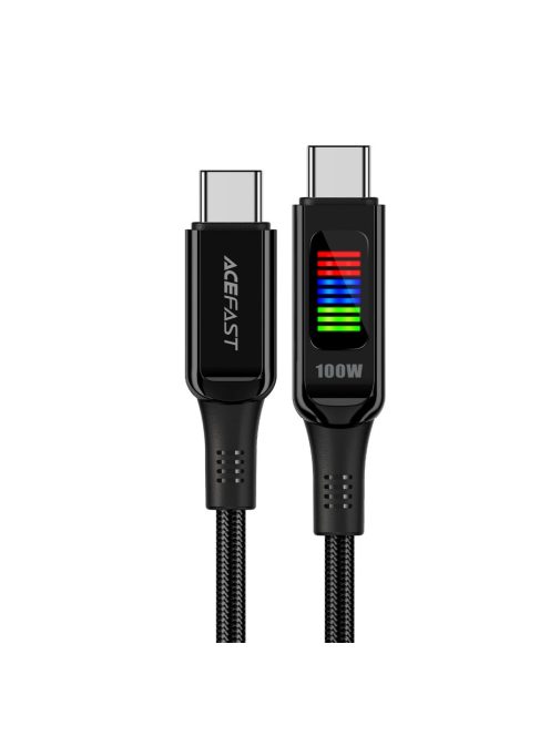 Acefast C7-03 USB-C USB-C 100W 1.2m cable with display - black