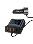 Acefast B11 138W USB-A USB-C Car Charger with 6 Ports - Black