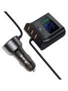 Acefast B11 138W USB-A USB-C Car Charger with 6 Ports - Black