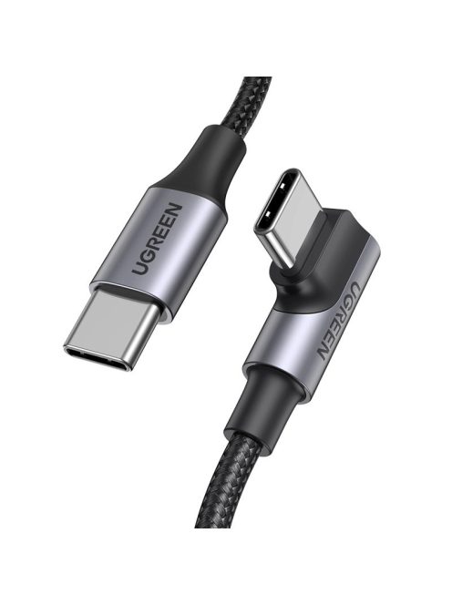 Ugreen US334 70645 USB-C (angled) / USB-C (straight) cable 100W PD 2m - black