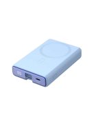 Powerbank Joyroom JR-PBM01 magnetic 10000mAh 20W with stand + Lightning cable - USB-C - blue