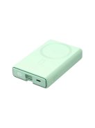 Powerbank Joyroom JR-PBM01 magnetic 10000mAh 20W with stand + Lightning cable - USB-C - green