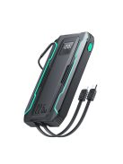 Joyroom JR-L017 22.5W 10000mAh Powerbank with built-in USB-C / Lightning cables - black