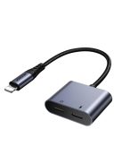 Joyroom SY-L02 Lightning to 2x Lightning DAC adapter 2in1 - black