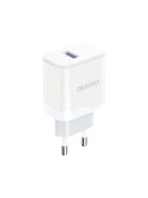 Dudao A20EU USB-A 18W network charger - white + USB-A - USB-C cable