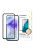 Wozinsky Tempered Glass Full Glue for Samsung Galaxy A55 with black frame