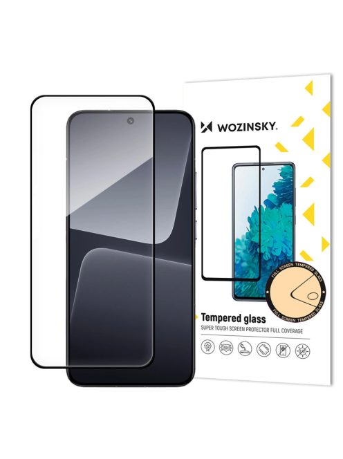 Wozinsky Full Glue tempered glass with black frame for Xiaomi 14