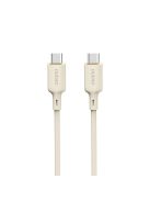 Dudao L7SCC USB-C - USB-C cable 100W 1m - beige