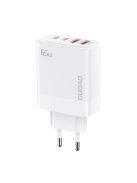 Dudao A65EU GaN network charger 2xUSB-A / 2xUSB-C PD 65W - white