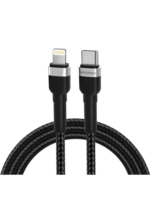 Wozinsky WNBCL1 Lightning / USB-C PD 30W cable 1 m - black