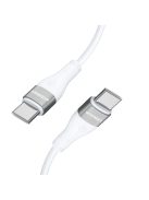 Wozinsky WSTCC1 USB-C / USB-C PD 65W cable 1 m long - white