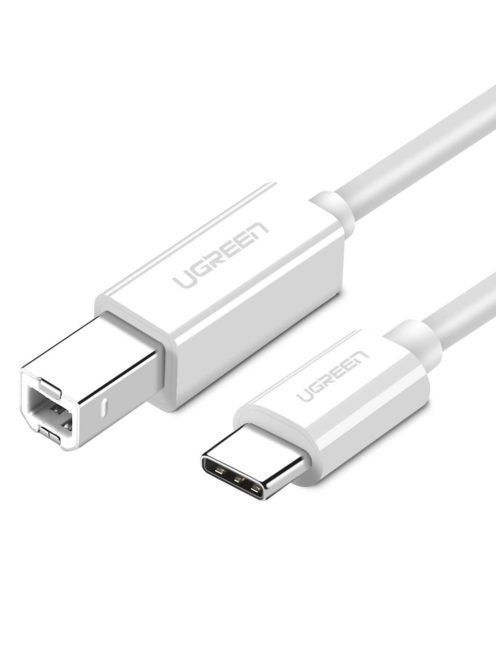 Ugreen US241 USB-C / USB-B 2.0 Cable for Scanner Printer 1.5 m - White