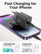 Joyroom JR-TCF06 USB-C PD 20W wall charger + USB-C cable - black