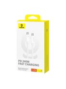 Baseus CB000068 USB-C - USB-C cable 240W PD 8K 60Hz 1m - white