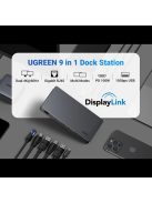 Ugreen CM615 USB-C multifunctional adapter - gray