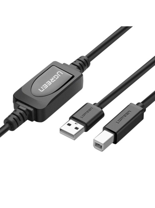 Ugreen US122 USB-B USB-A 2.0 printer cable 10m - black