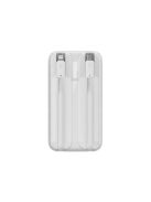 Baseus Comet Series powerbank with display 10000mAh 22.5W - white + USB-A - USB-C cable