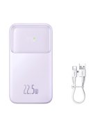 Baseus Comet Series powerbank with display 10000mAh 22.5W - purple + USB-A / USB-C cable