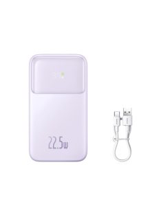   Baseus Comet Series powerbank with display 20000mAh 22.5W - purple + USB-A / USB-C cable