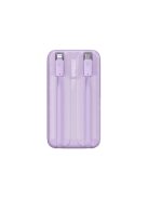 Baseus Comet Series powerbank with display 20000mAh 22.5W - purple + USB-A / USB-C cable