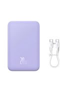 Baseus Magnetic Mini 20000 mAh 20W Powerbank - purple + USB-C / USB-C cable