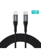 Choetech IP0039 USB-C / Lightning MFi cable, 1.2m long - black