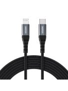 Choetech IP0041 USB-C / Lightning MFi 480Mb/s 3A 2 m cable - black