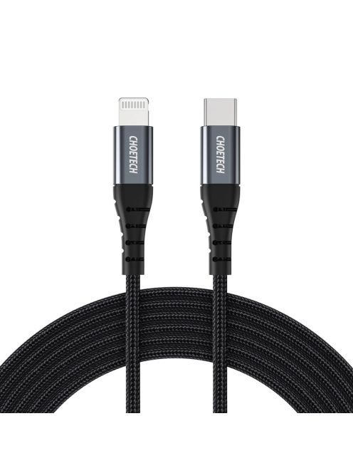 USB-C - Lightning Choetech IP0042 MFi cable 480Mb/s 3A 3m - black