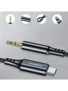 Choetech AUX006 USB-C / mini jack 3.5mm cable 1 m - black