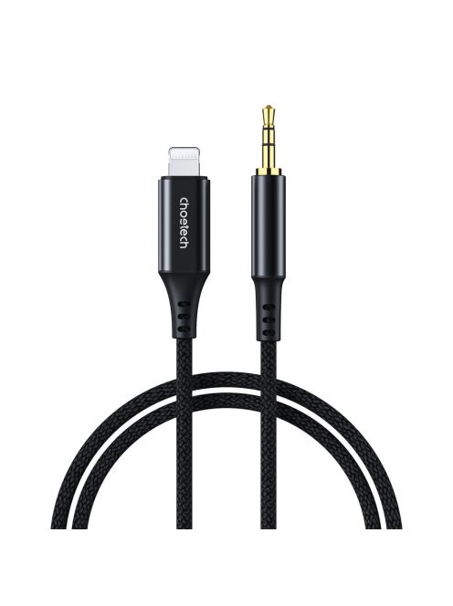 Choetech AUX009 Lighting / mini jack 3.5mm cable 2 m - black