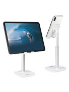 Choetech H035 aluminum stand for a phone or tablet with adjustment - white and silver