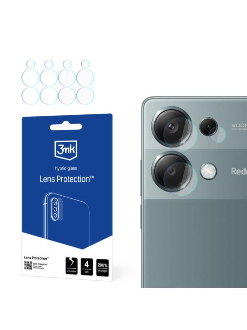 3mk Lens Protection™ hybrid camera glass for Redmi Note 13 Pro 4G