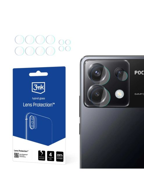 3mk Lens Protection™ hybrid camera glass for Poco X6 5G